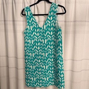 Red Dress Boutique Teal and White Mini Dress